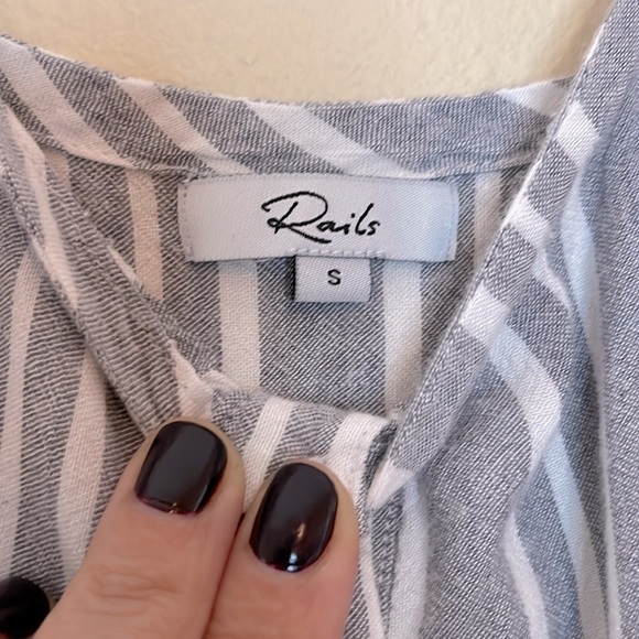 RAILS Brooklyn Caldas Stripe Pants Jumpsuit Size Small - Picture 4 of 9